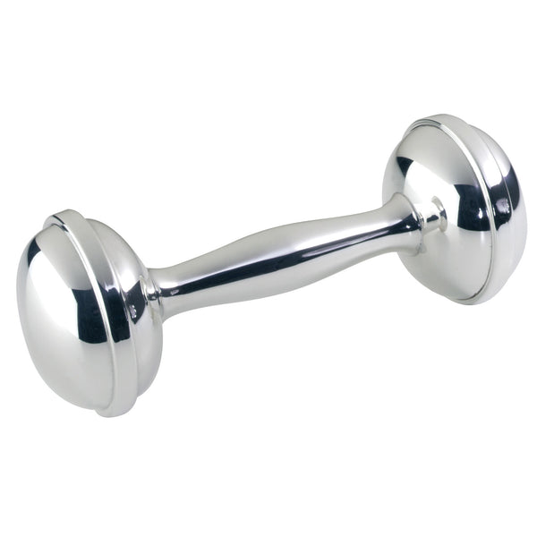 Silver Bee Rattle Sterling Silver Dumbbell Rattle – Engravable - Templeton Silver