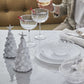 White Ceramic and Silver Trees