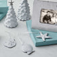 White Ceramic and Silver Trees