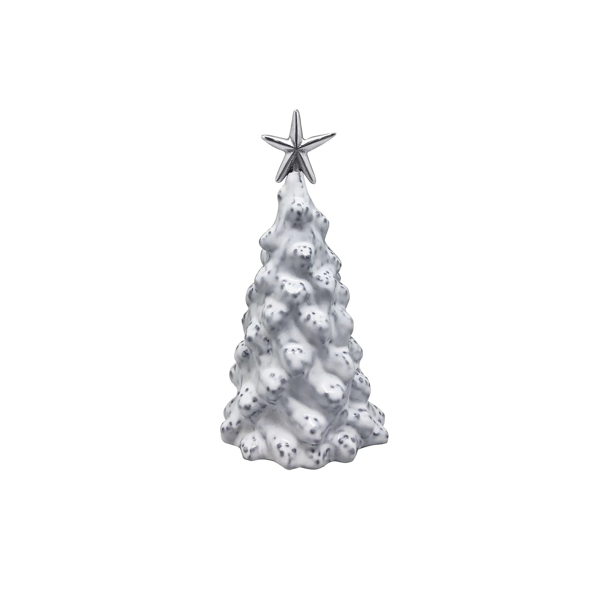 White Ceramic Small Tree with Star